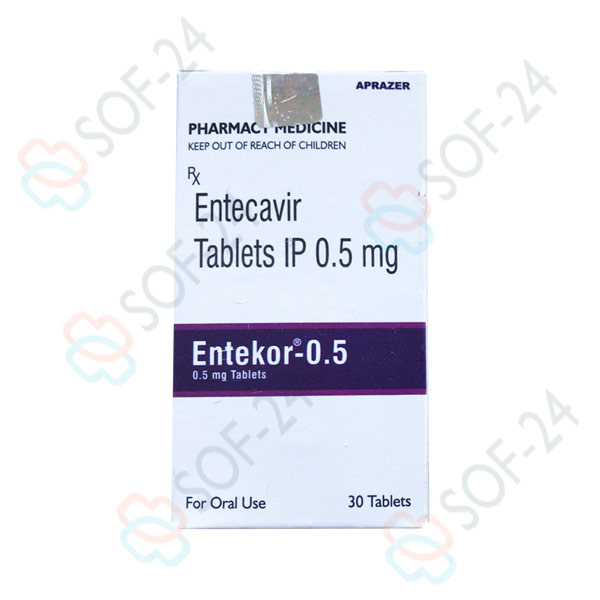 Entekor 0,5 mg Entecavir 0.5 Aprazer Энтекор 0.5 мг Энтекавир фирма Апразер